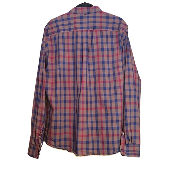 Descendant of Thieves Button Down Plaid Shirt Long Sleeve, flip cuffs, sz 2XL - Picture 2 of 13